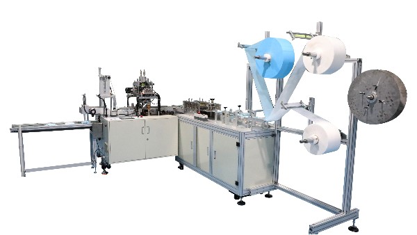 點膠機廠家論述一拖二、一拖一平面口罩機的區(qū)別